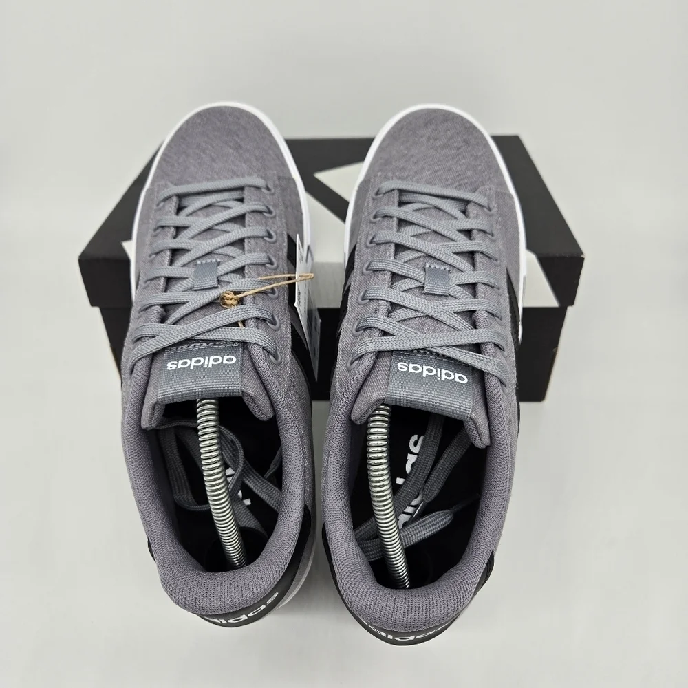New adidas Daily 4.0 Grey Core Black Men's Shoes Size 9